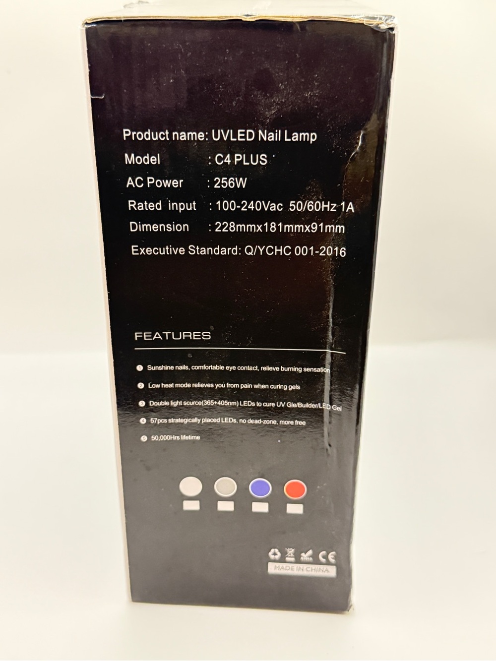 SUN C4 Plus 2-in-1 LED/UV Nail Lamp - Black & Purple - Picture 5 of 5